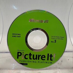 Microsoft Picture It Publishing Platinum v.2002 Disc 3 Designs and Art PC CD-ROM